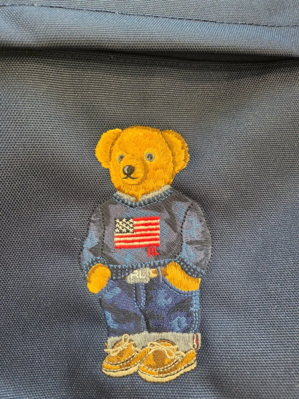 Polo Ralph Lauren Polo Bear Backpack Zip Blue School Travel